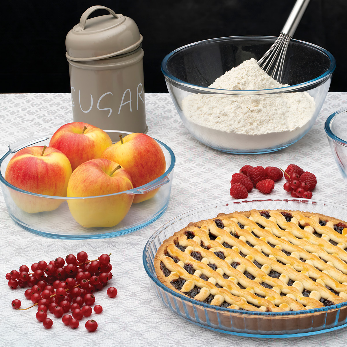 Guardini Ildfast form rund med håndtak 21 cm