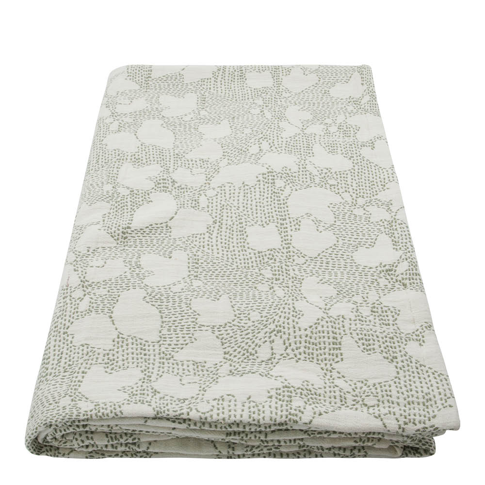 House Doctor Mori sängöverkast i bomull 220x140 cm offwhite/kaki