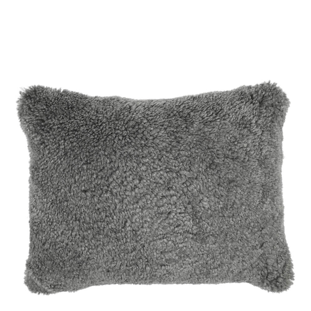 Natures Collection Tyynynpäällinen New Zealand lampa lyhyt villa 35x45 cm skandinaavinen vaaleanharmaa