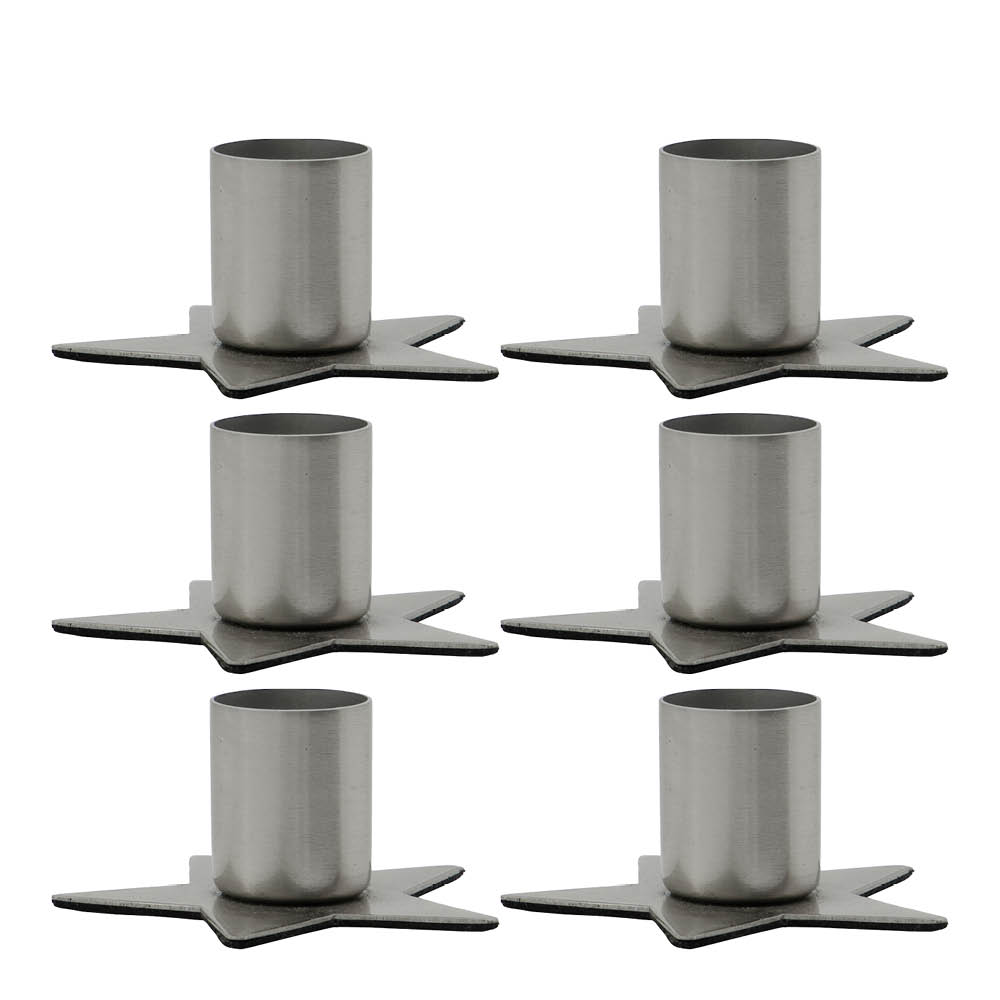 House Doctor Stage Kynttilänjalka 6 kpl Hopea