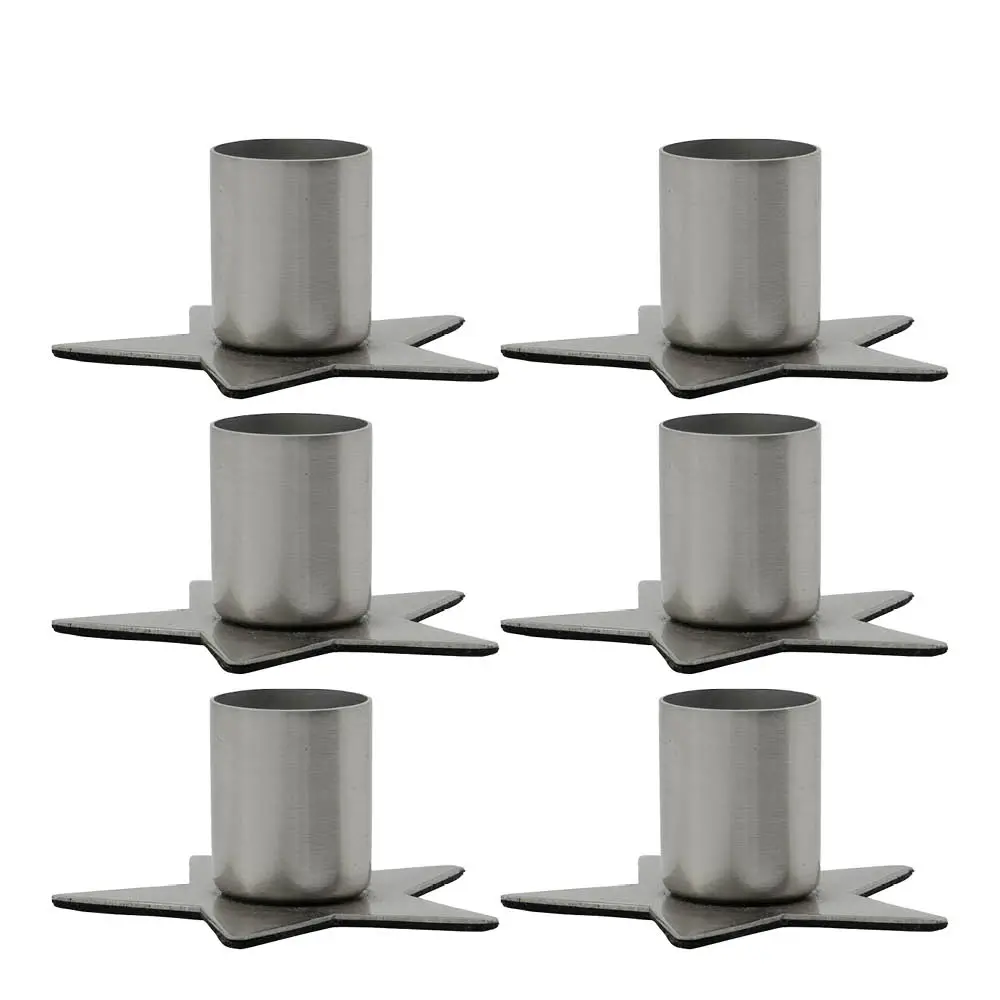 Stage Kynttilänjalka 6 kpl Hopea