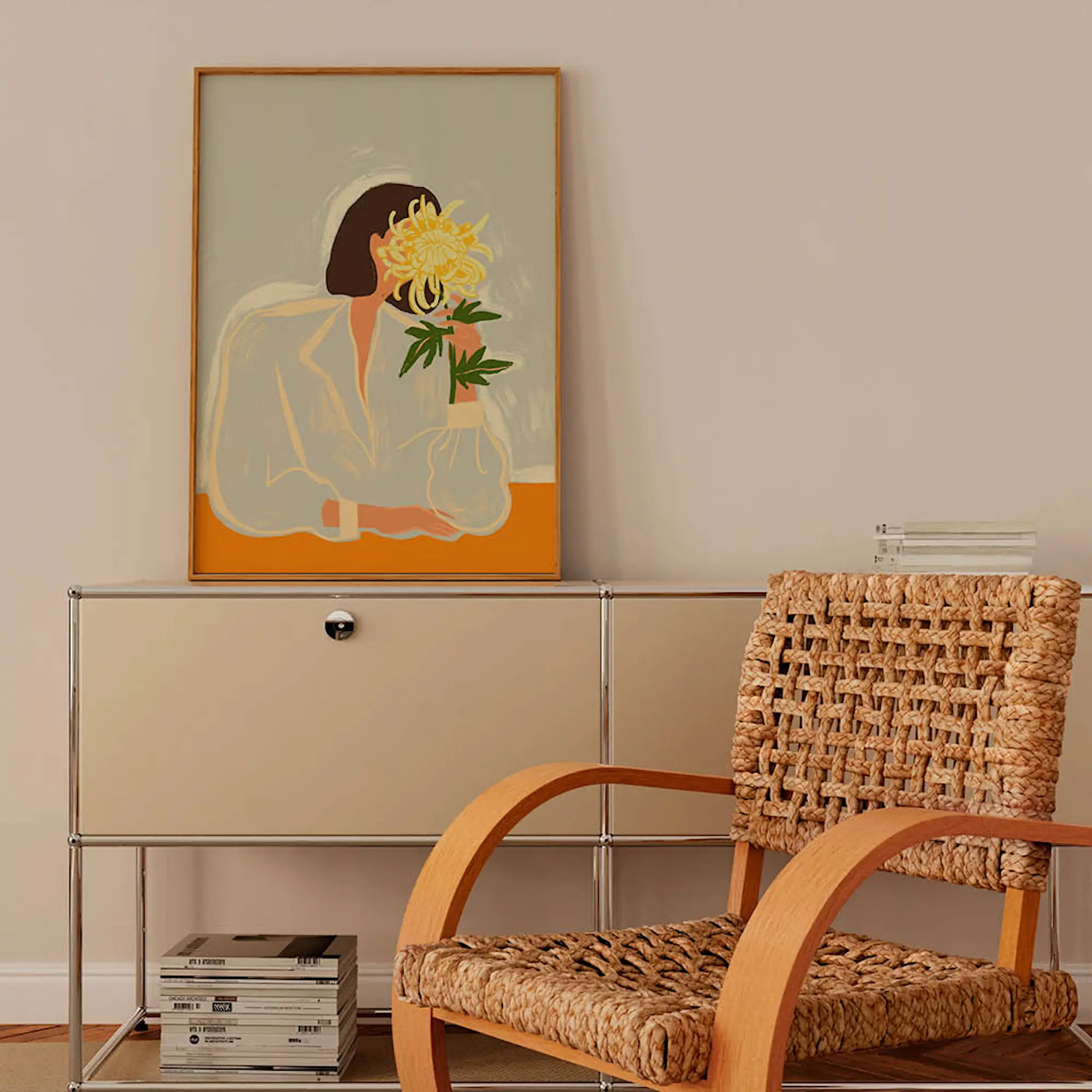 Poster & Frame Arty Guava Juliste 50x70 cm The crysanthemum