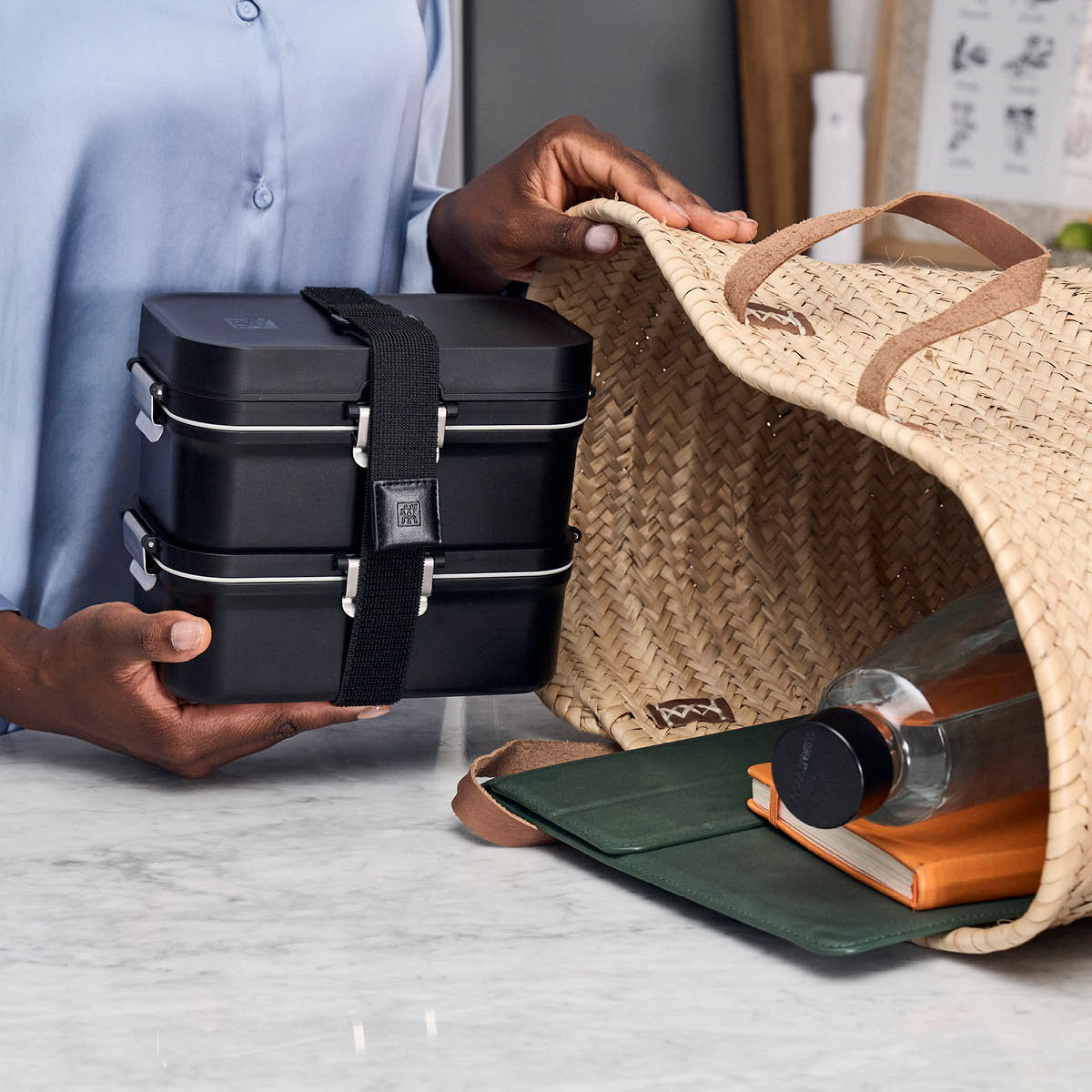 Zwilling Fresh & Save Bento matlåda 2 delar 20,7x12,3 cm svart