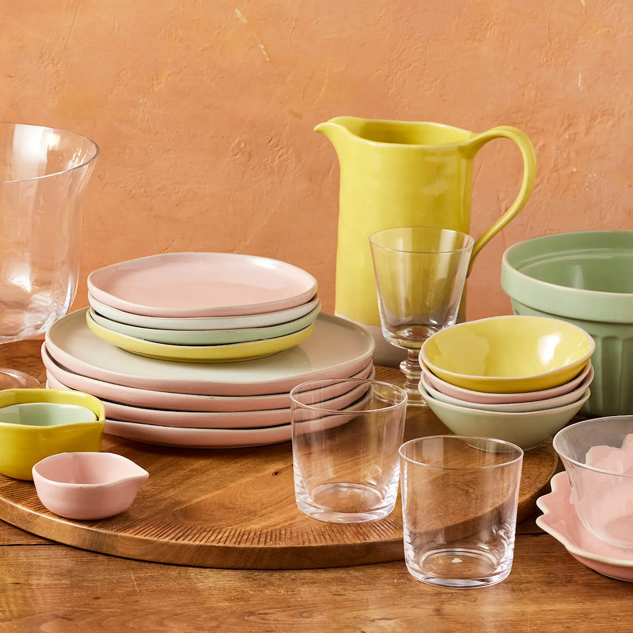 Jamie Oliver Big Love skål 13,5 cm 4-pack rosa/vit/grön/gul