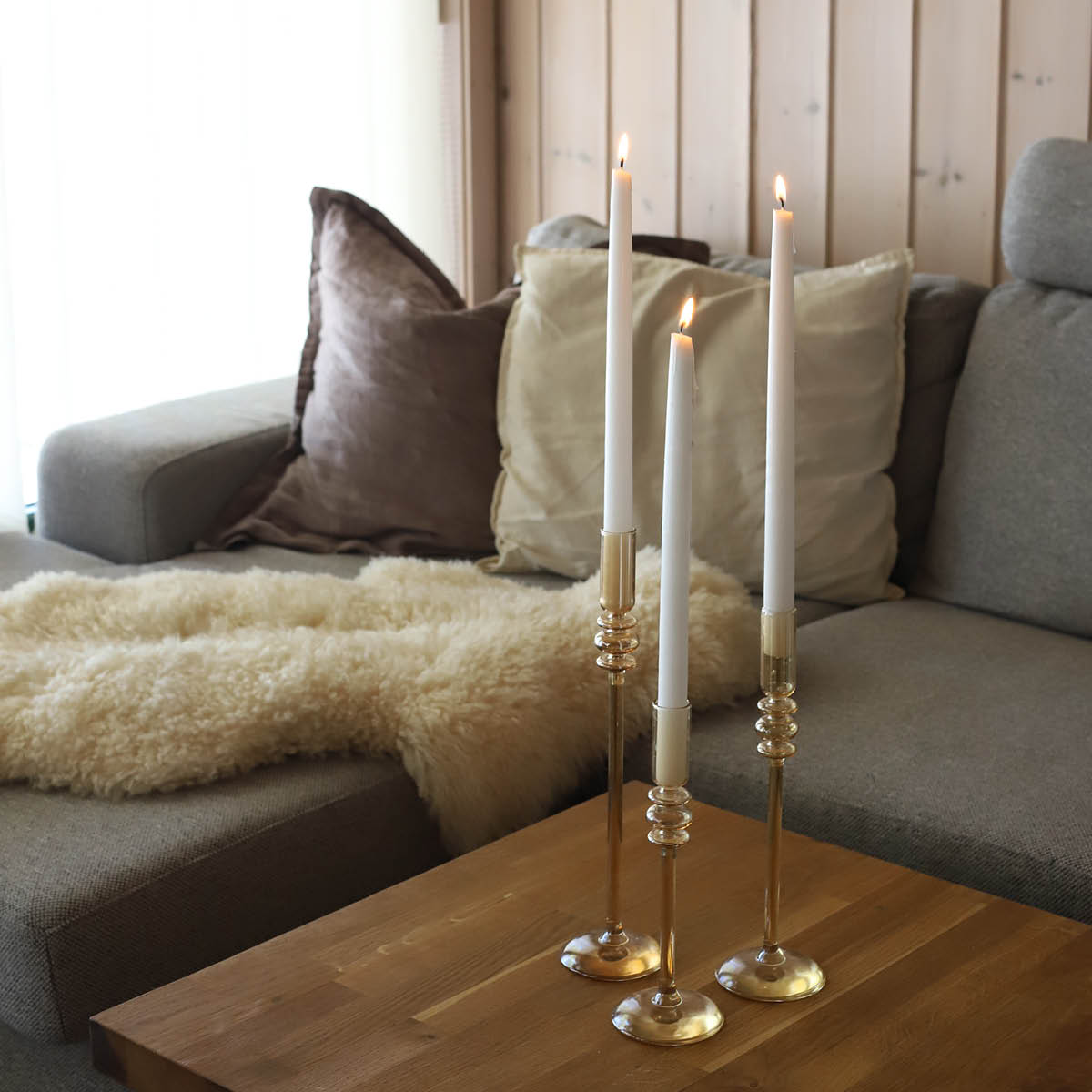 Stiernholm Ornate Kynttilänjalka 35 cm Champagne Luster