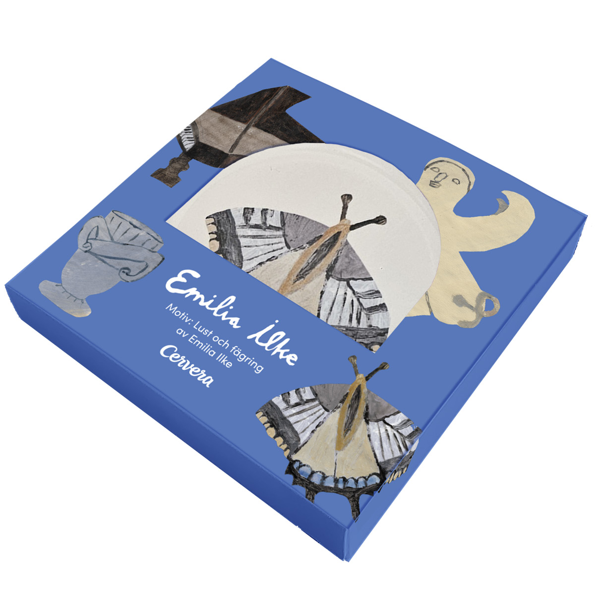 Åry Cervera x Emilia Ilke glasunderlägg 11 cm 4-pack Ltd beige