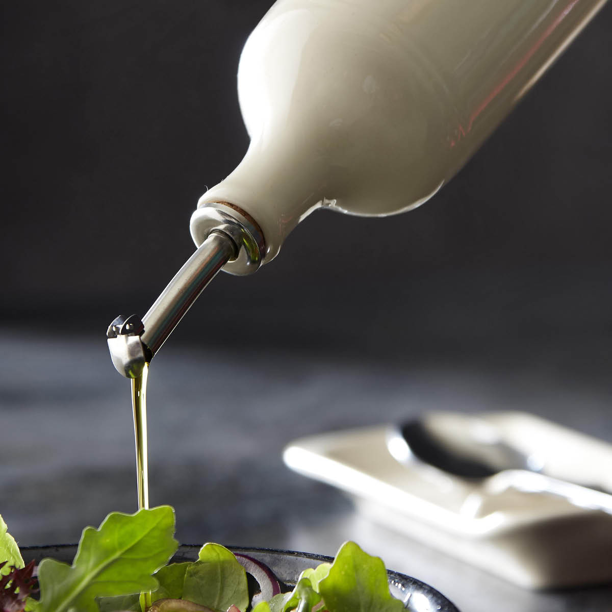 Emile Henry Flaske olivenolje 0,4L krem