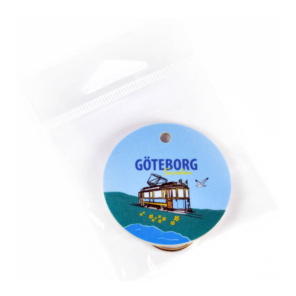 Mellow Design Nøkkelring 5 cm Trikk