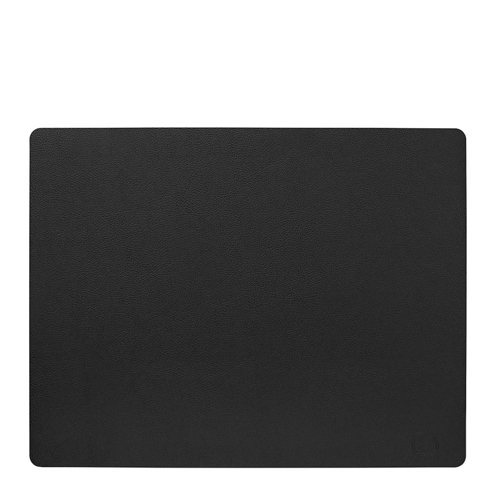 LIND DNA Leather Serene Square Bordstablett L 35x44 cm Black