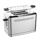 Design digital brödrost 2 skivor stål