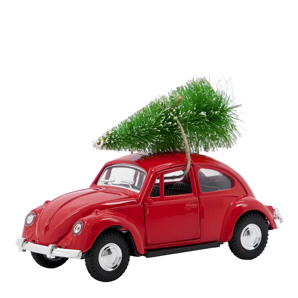 Xmas Joulukoriste auto 12,5 cm Punainen