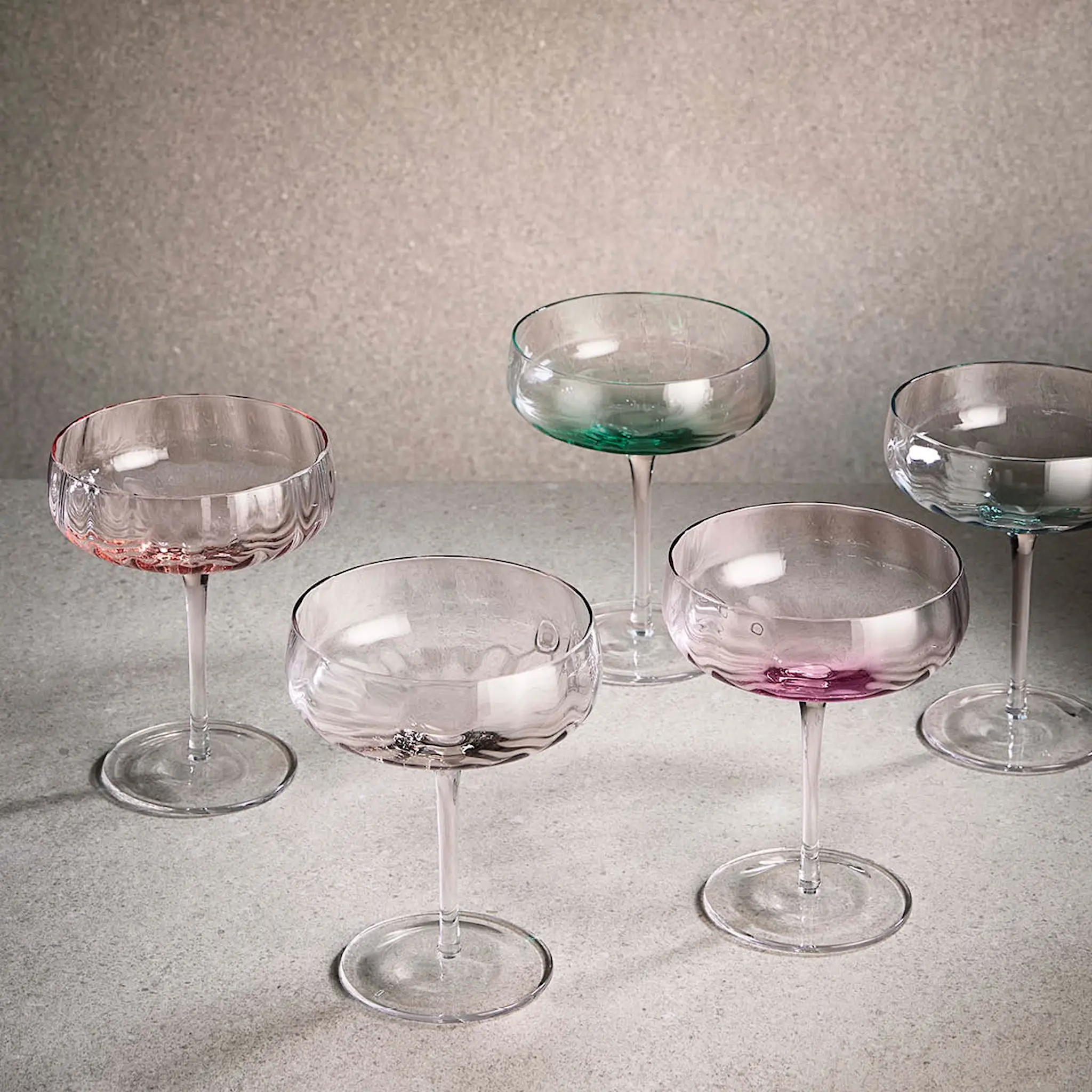 Aida Søholm Sonja Champagne/cocktail glas 30 cl Soft pink