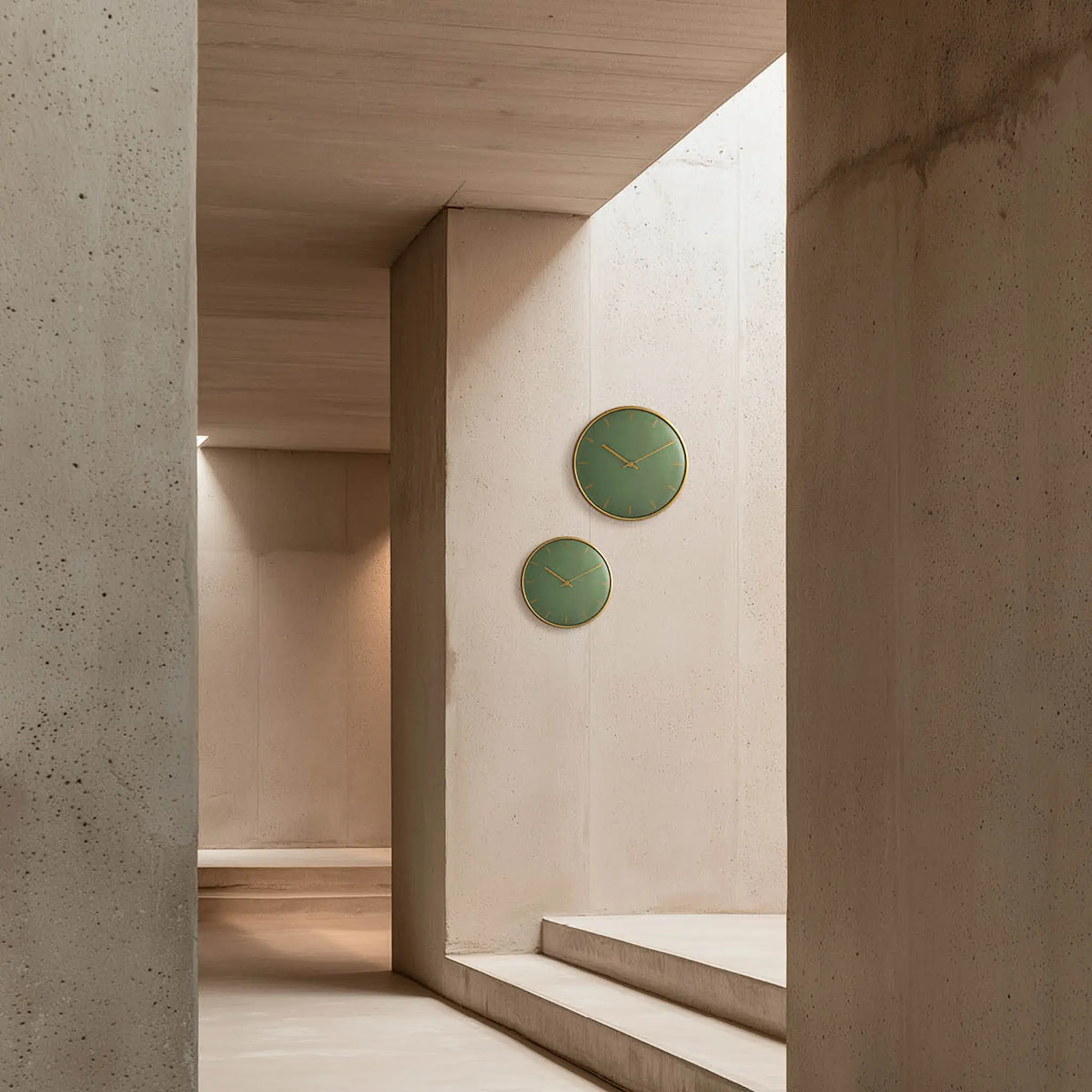 Arne Jacobsen City Hall Seinäkello 21 cm Vihreä