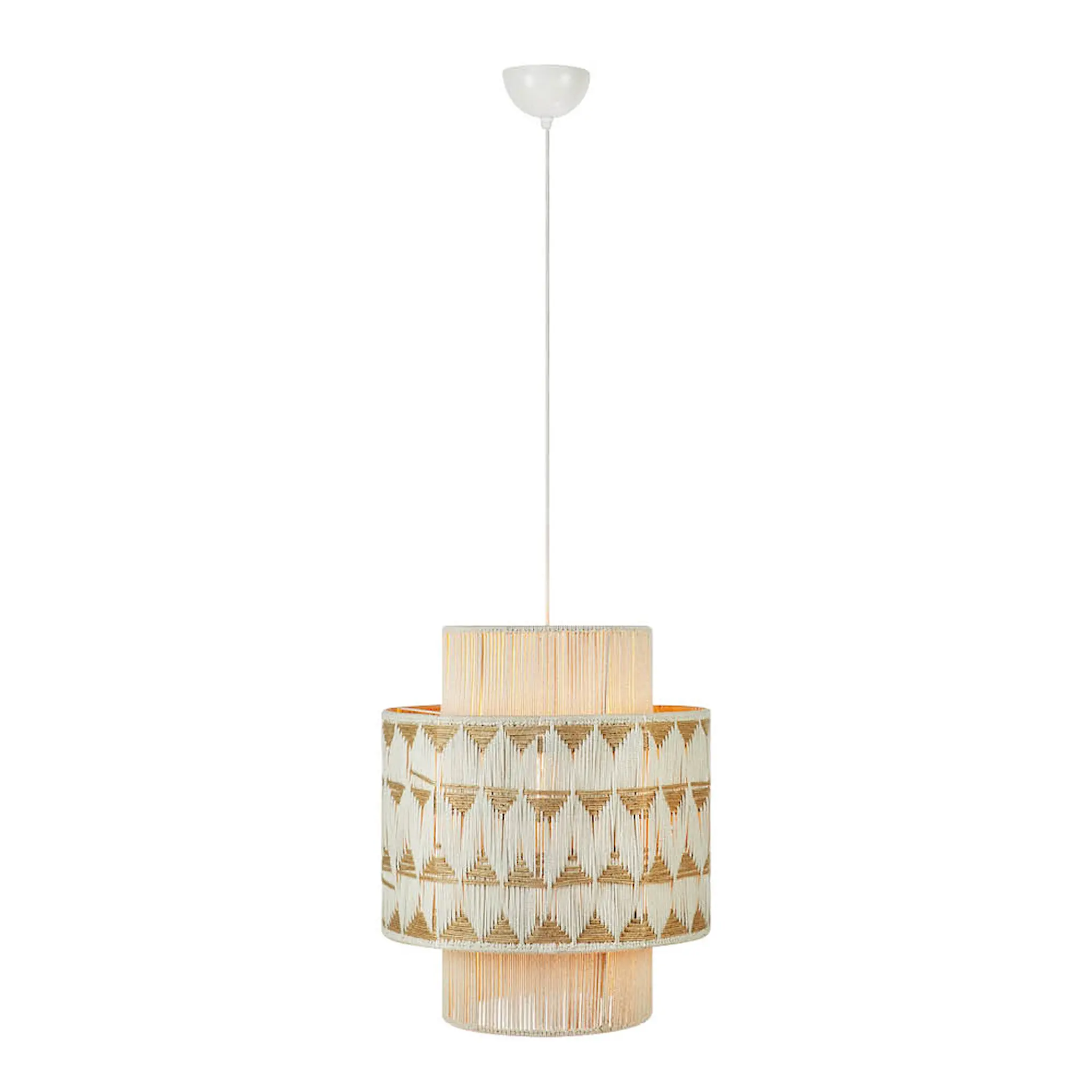 Markslöjd Ano pendellampa 52 cm beige/brun