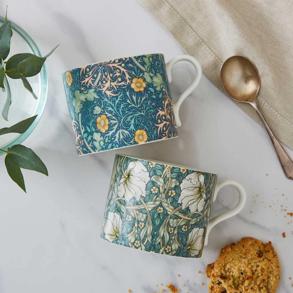 Morris & Co Pure Morris kopp 34 cl 2 stk Seaweed & Pimpernel