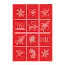 Adventruta kökshandduk 35x50 cm röd