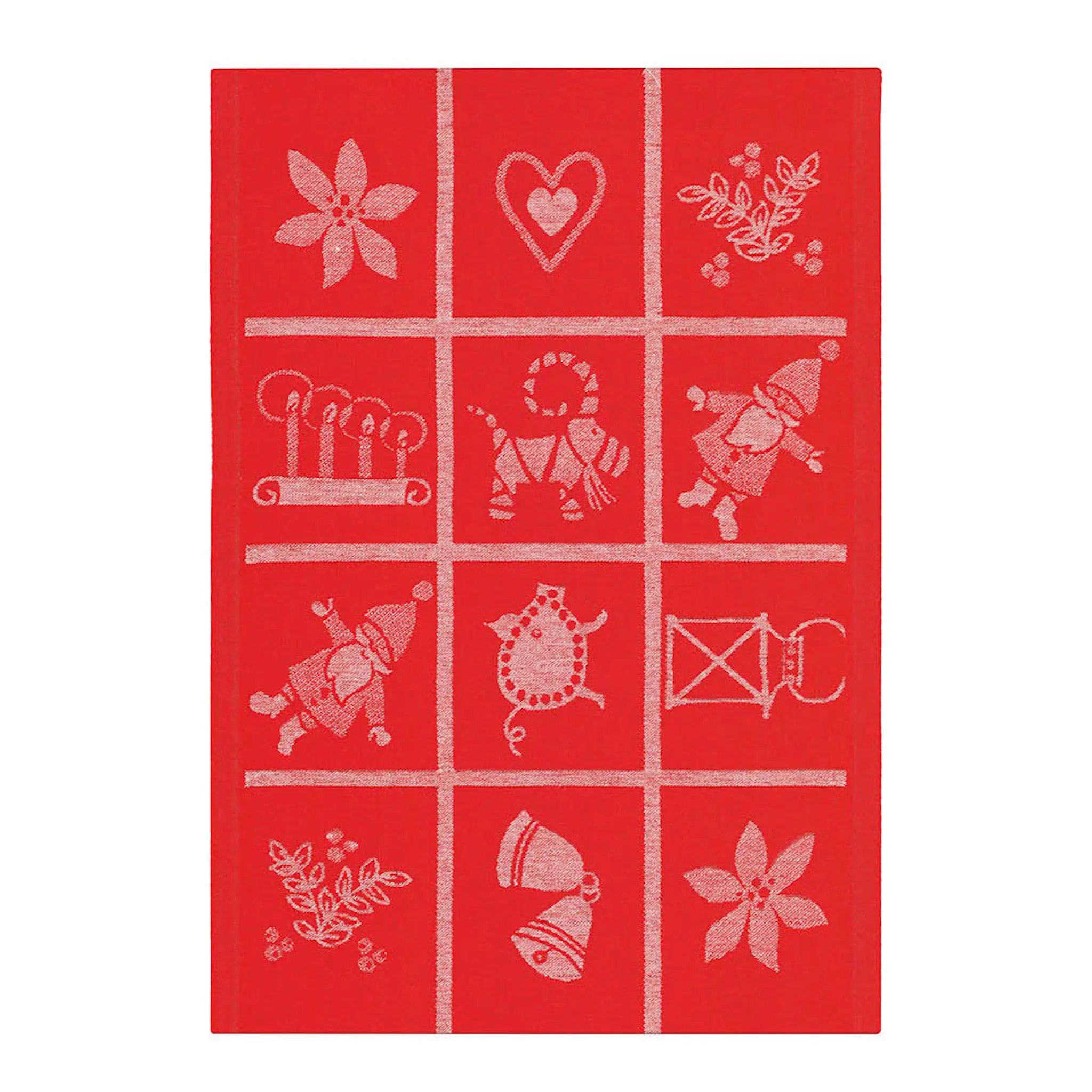 Ekelund Adventruta kökshandduk 35x50 cm röd