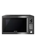 Smeg Mikrovågsugn MOE25B Svart/Rostfritt Stål