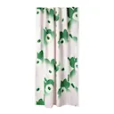 Unikko duschdraperi 200x180 cm vit/rosa/grön