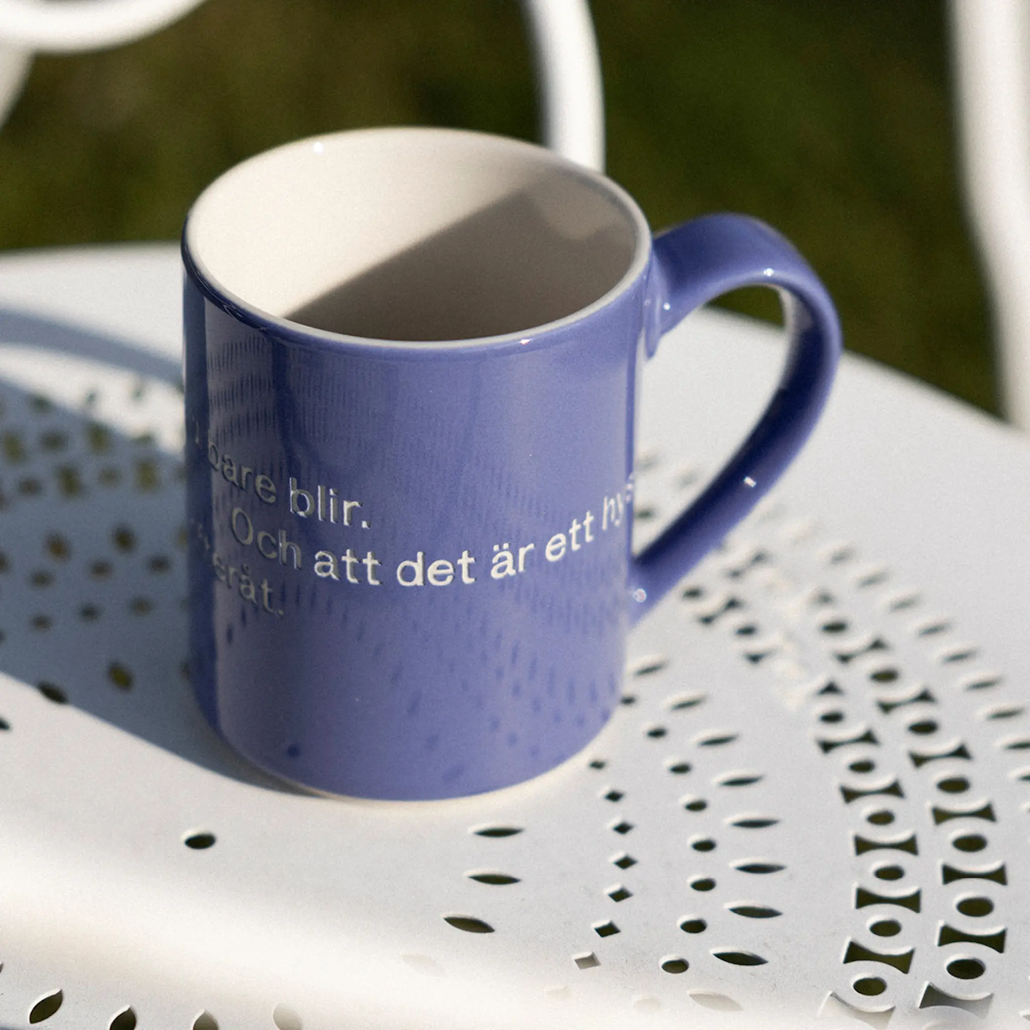 Design House Stockholm Astrid Lindgren Mugg Blå Hyss hittar man inte på