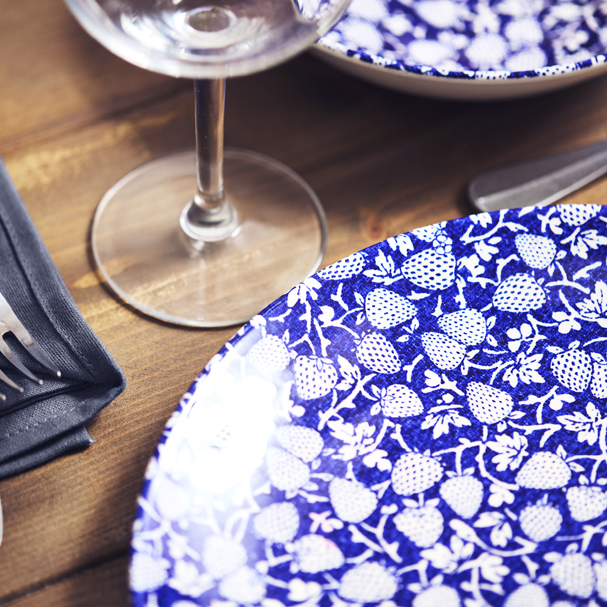 Wade Eton tallerken 28 cm blå