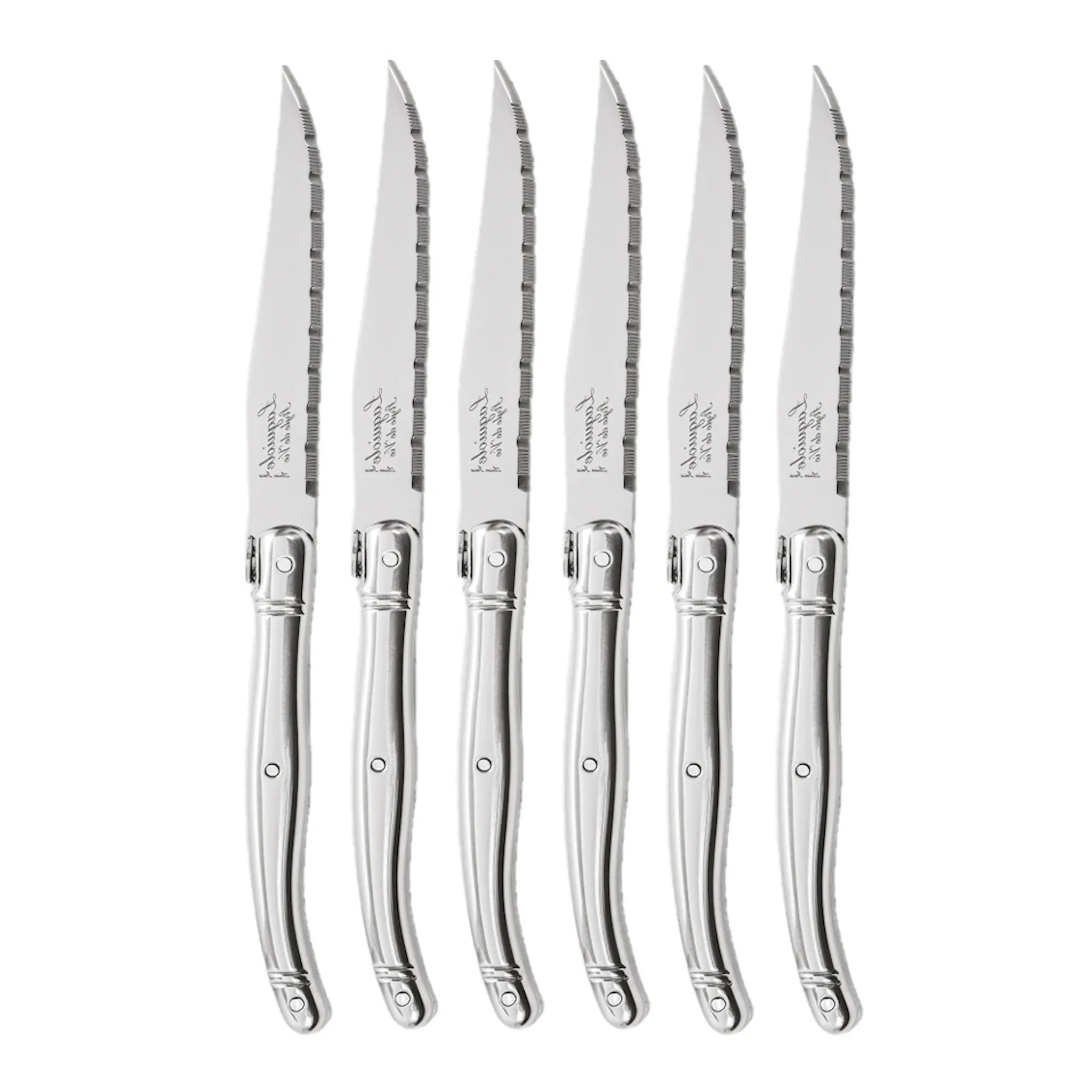 Laguiole Style de Vie Grillbestick kniv 23 cm 6-pack Stainless