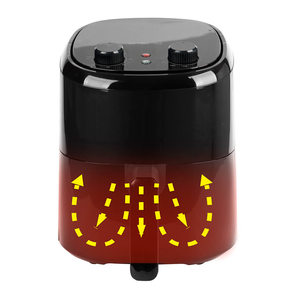 EMERIO Airfryer 2,2 L svart