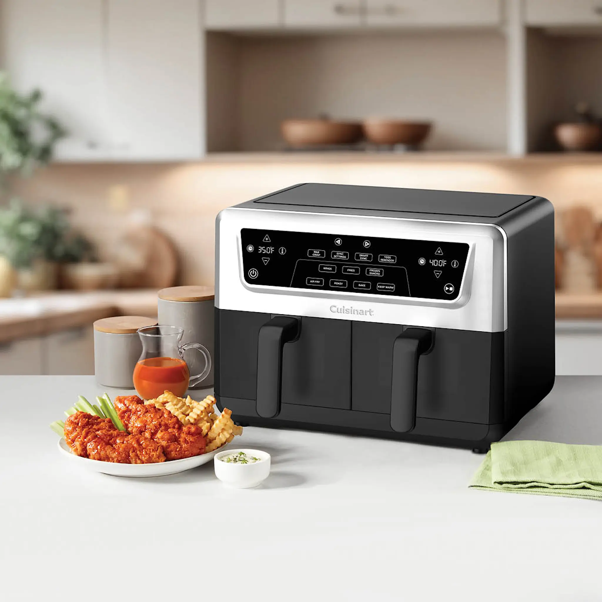 Cuisinart AirTwin Airfryer AFD10XSSE 10,4 L 2400 W Ruostumaton