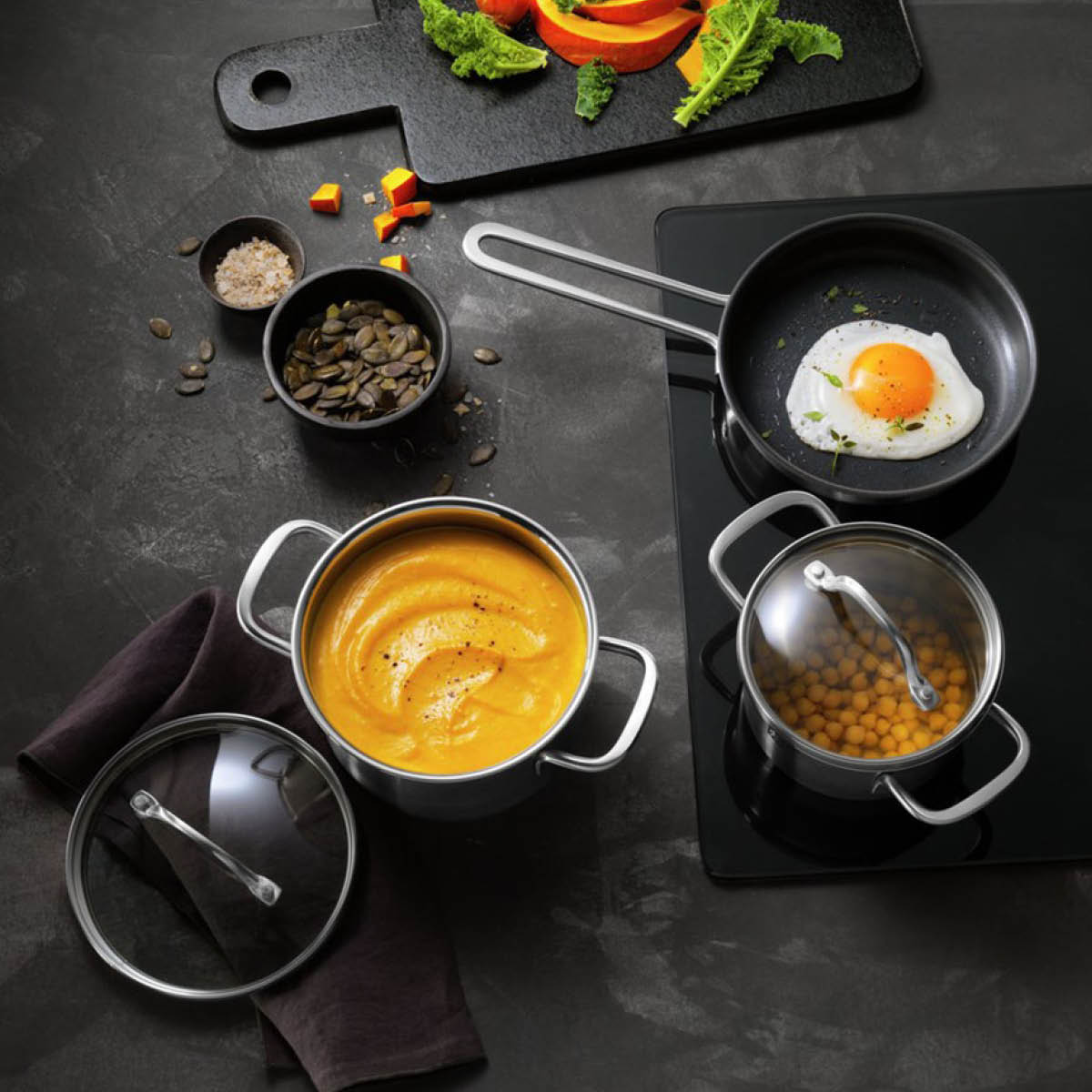 Zwilling Pico gryte med glasslokk høy 12 cm 1L