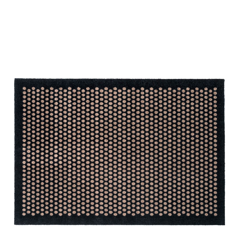 Tica Copenhagen - Dot Matto 130x90 cm Musta/Hiekka