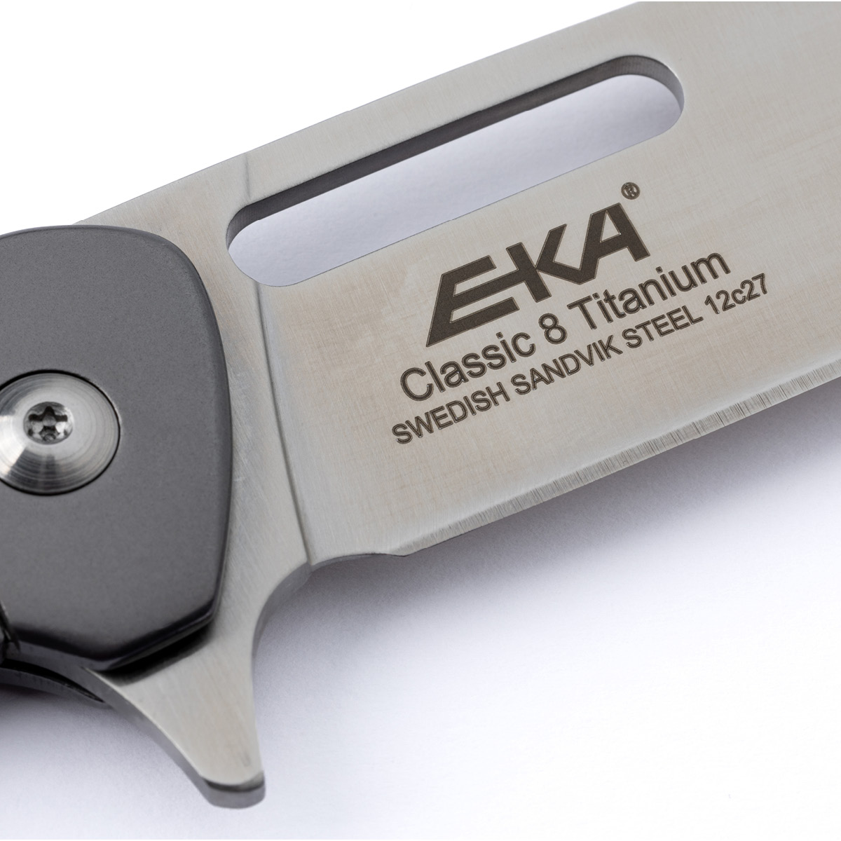 EKA Classic 8 foldekniv 9 cm rustfritt stål/titan