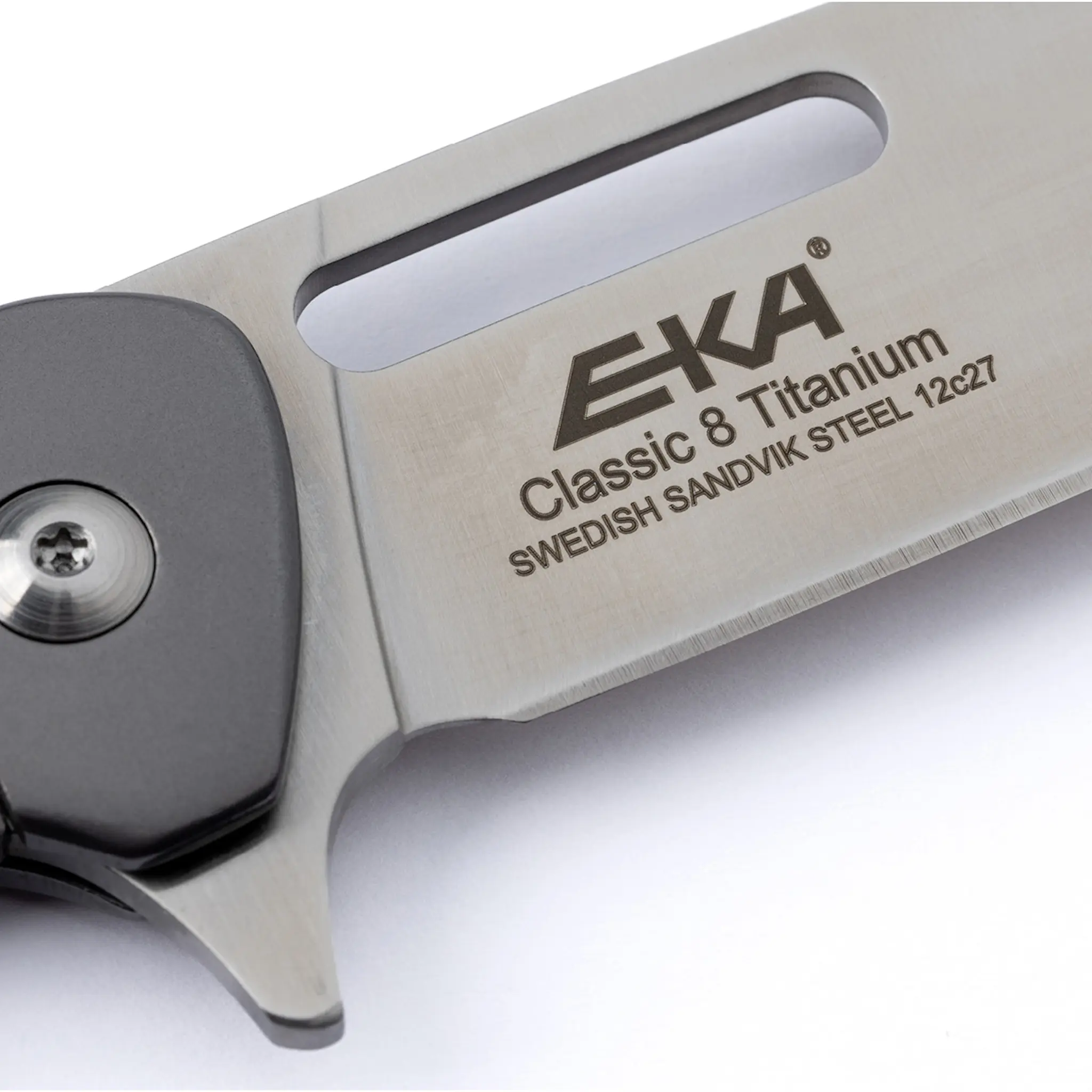 EKA Classic 8 fällkniv 9 cm rostfritt stål & titan