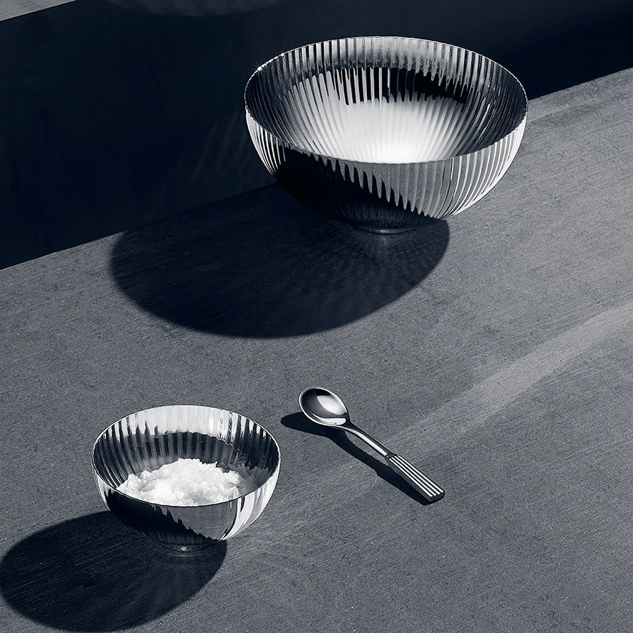 Georg Jensen Bernadotte saltkar med skje hover