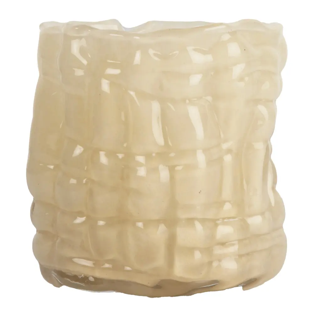 Lara lysholder 10 cm beige