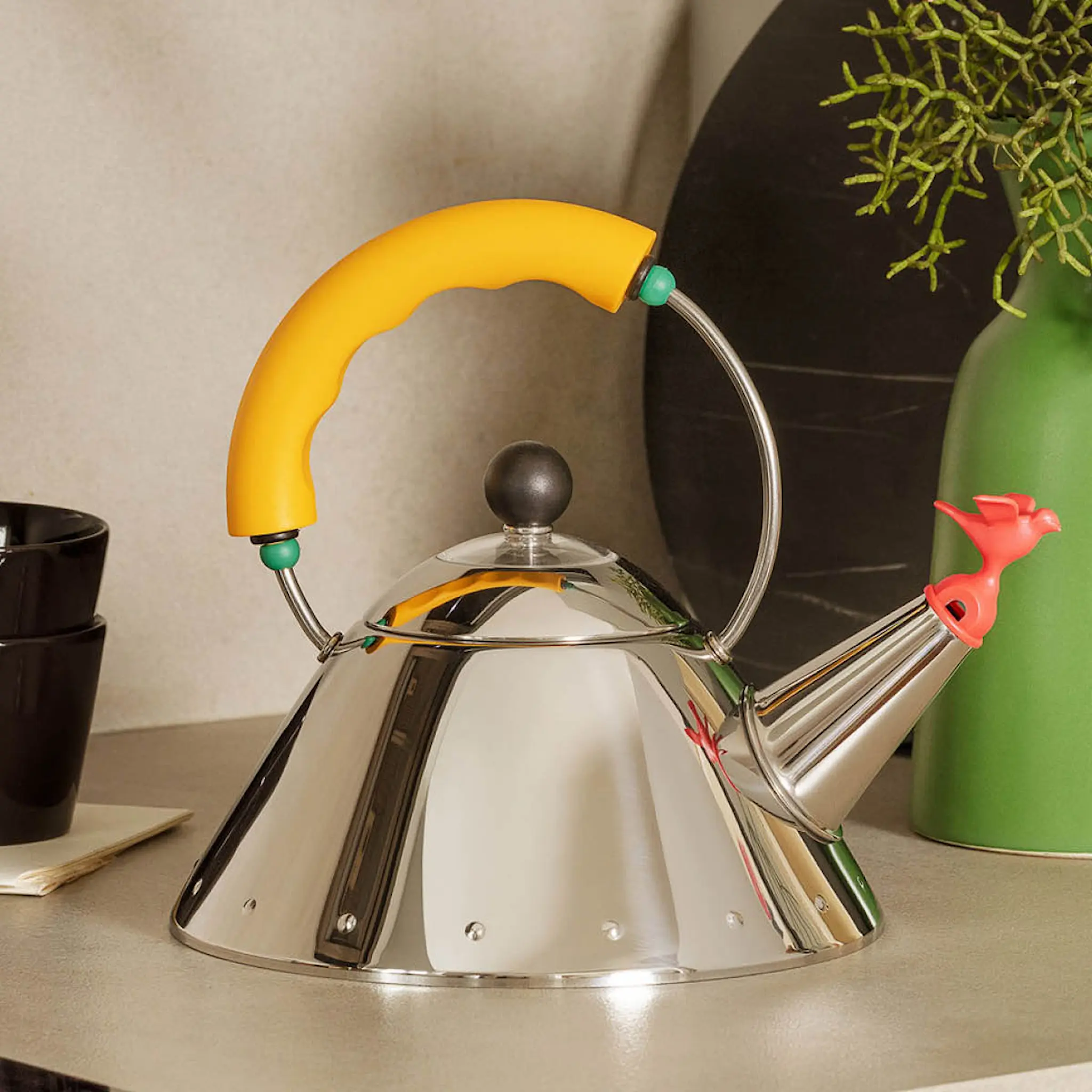 Alessi Kettle Vesipannu 1 L Bird Keltainen