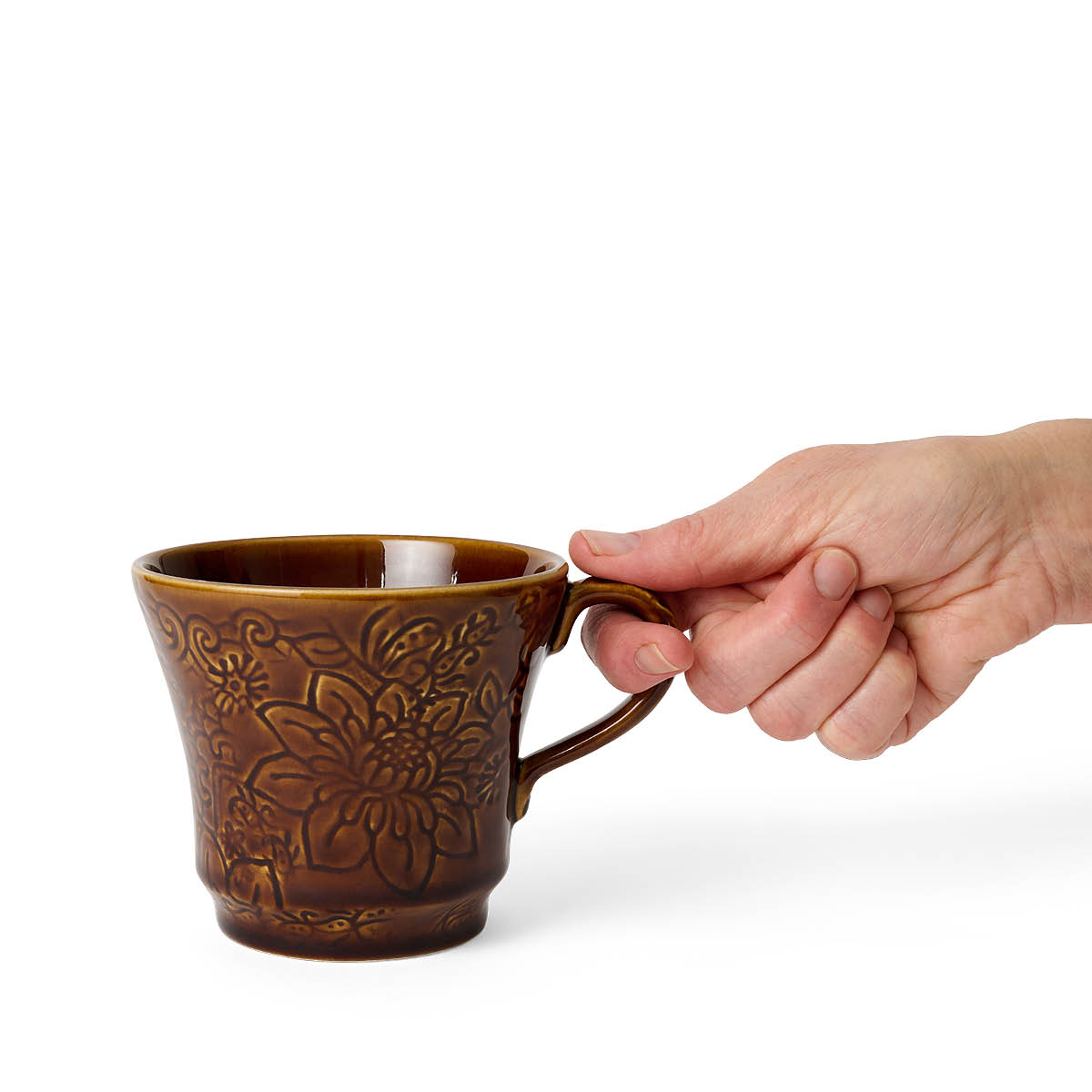 Sthål Arabesque mugg med öra 25 cl coffee