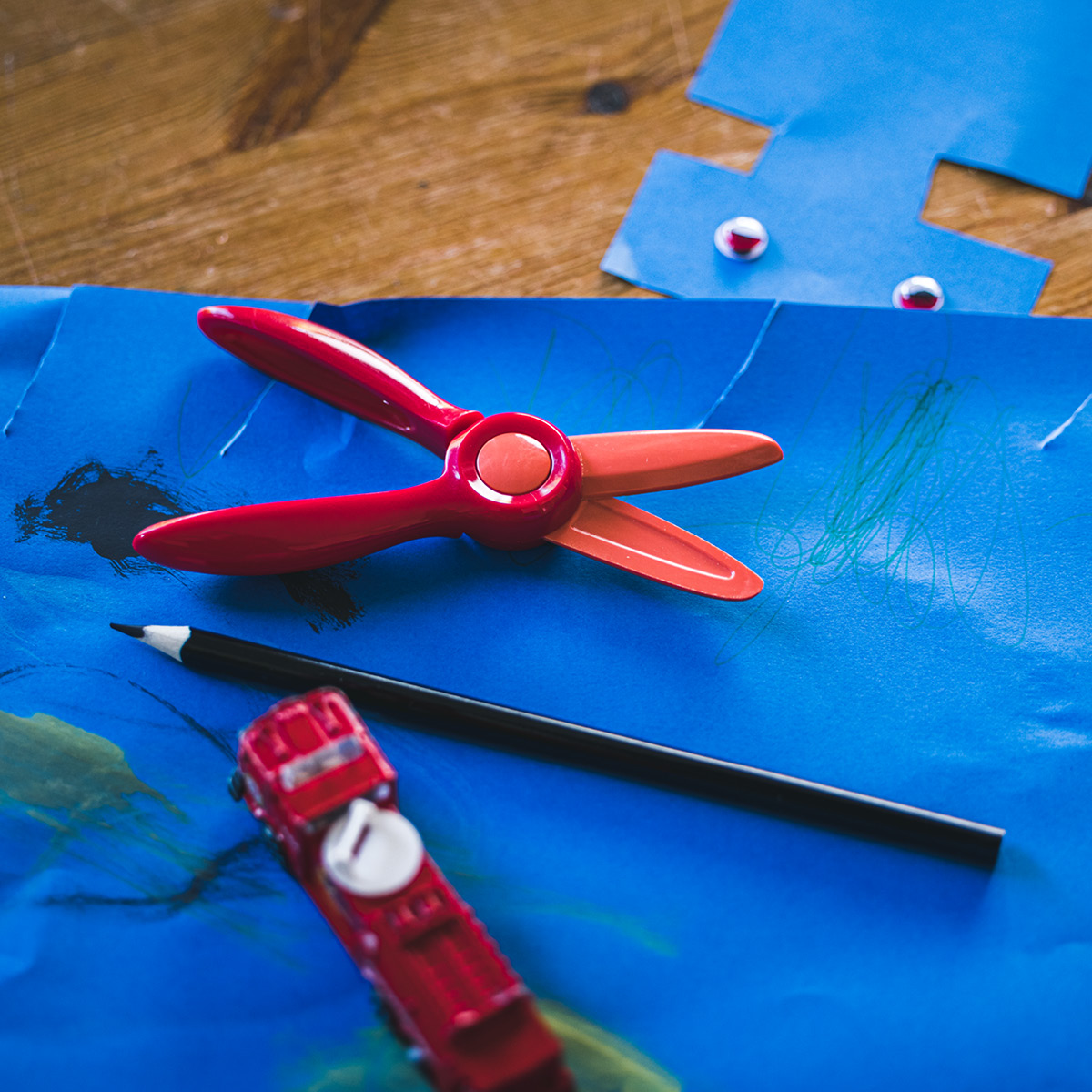 Fiskars Fiskars Kids sax 2+ år röd