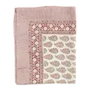 Persian Paisley linneduk 170x270 cm röd/grön/vit