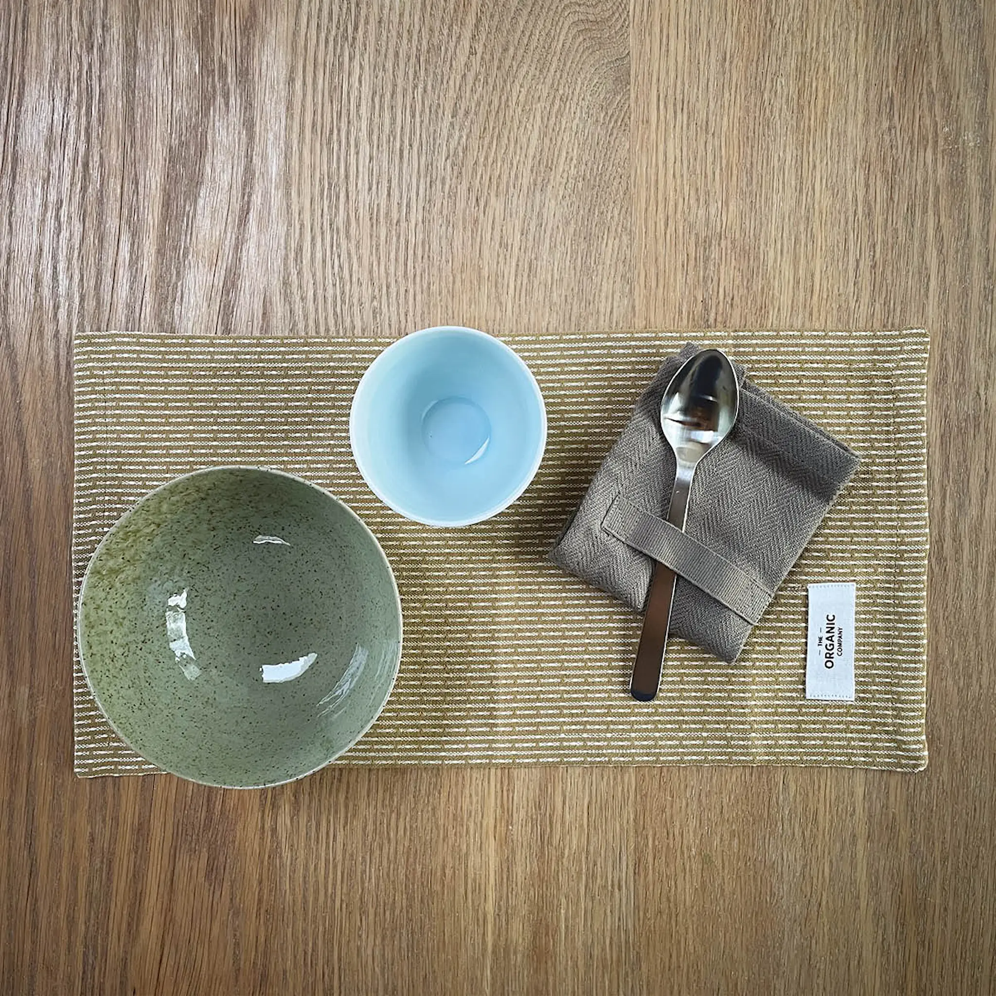 The Organic Company Servett i bomull 20x20 cm 4-pack clay