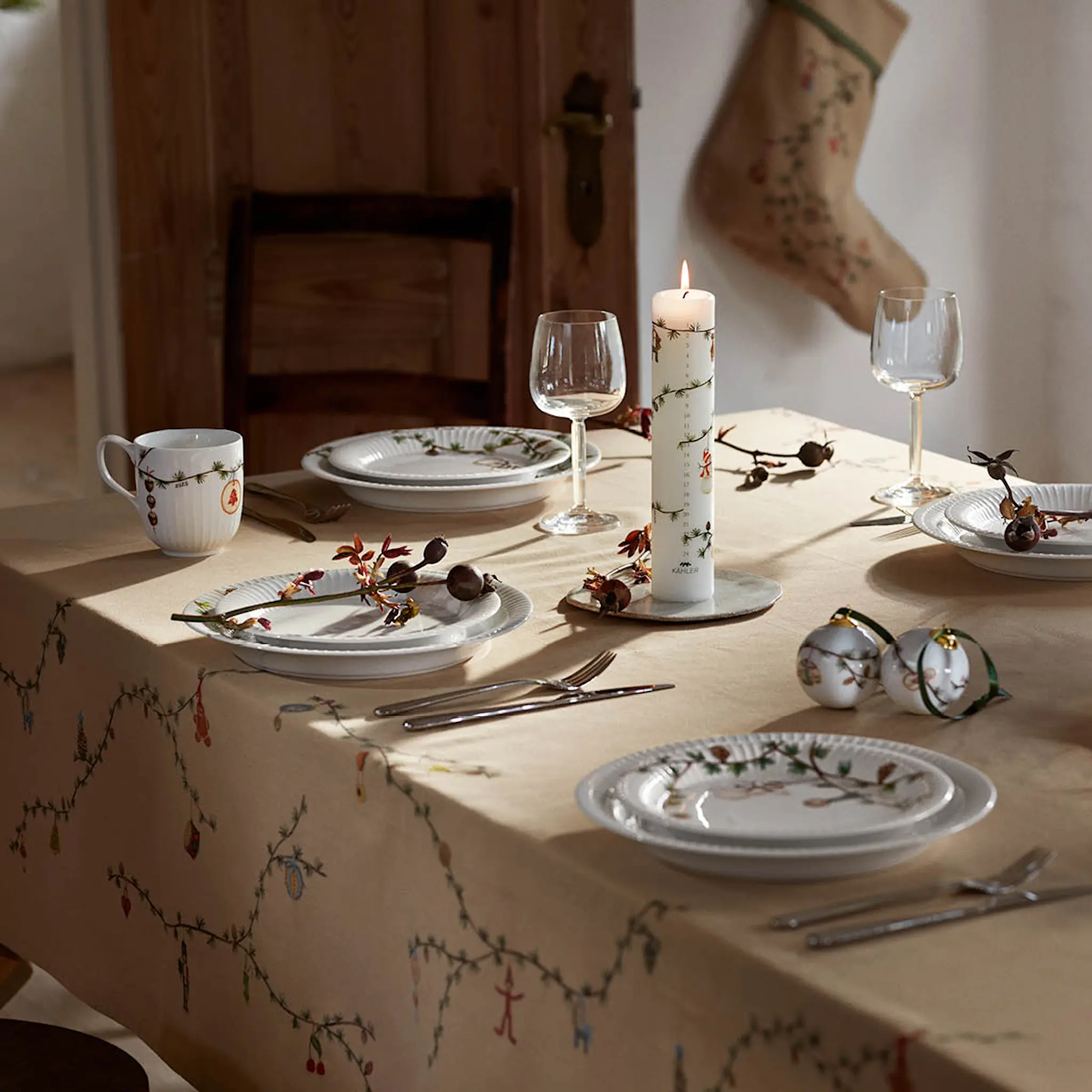 Kähler Hammershøi Christmas mugg 2025 33 cl vit