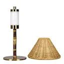 Bamboo bordslampa upplandingsbar 25 cm rotting