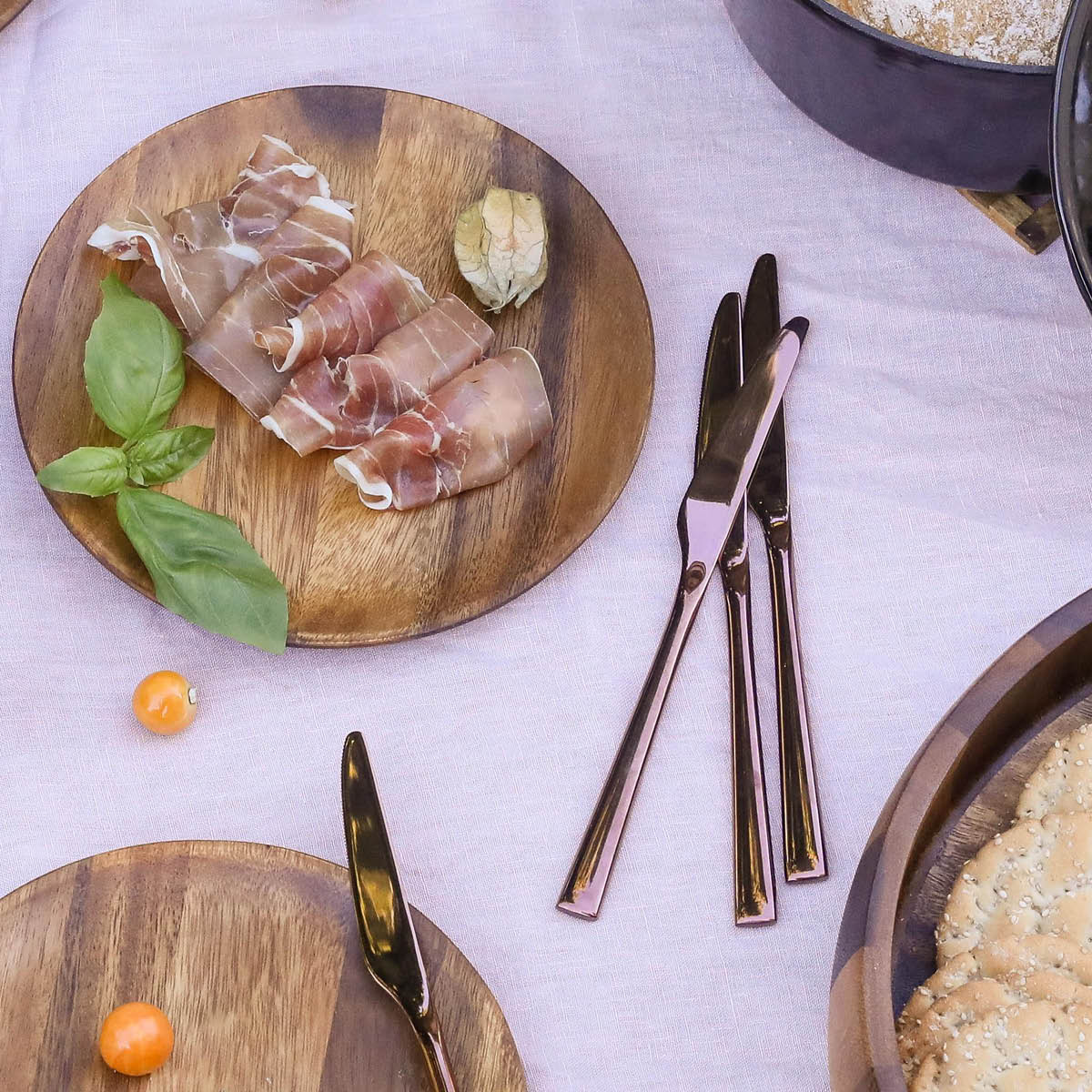 Modern House Black Rose Bestickset Koppar 24 Delar