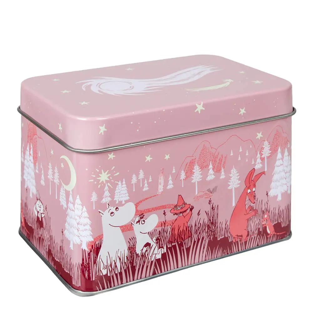 Mummi teboks 1,15L Stjerneklar rød