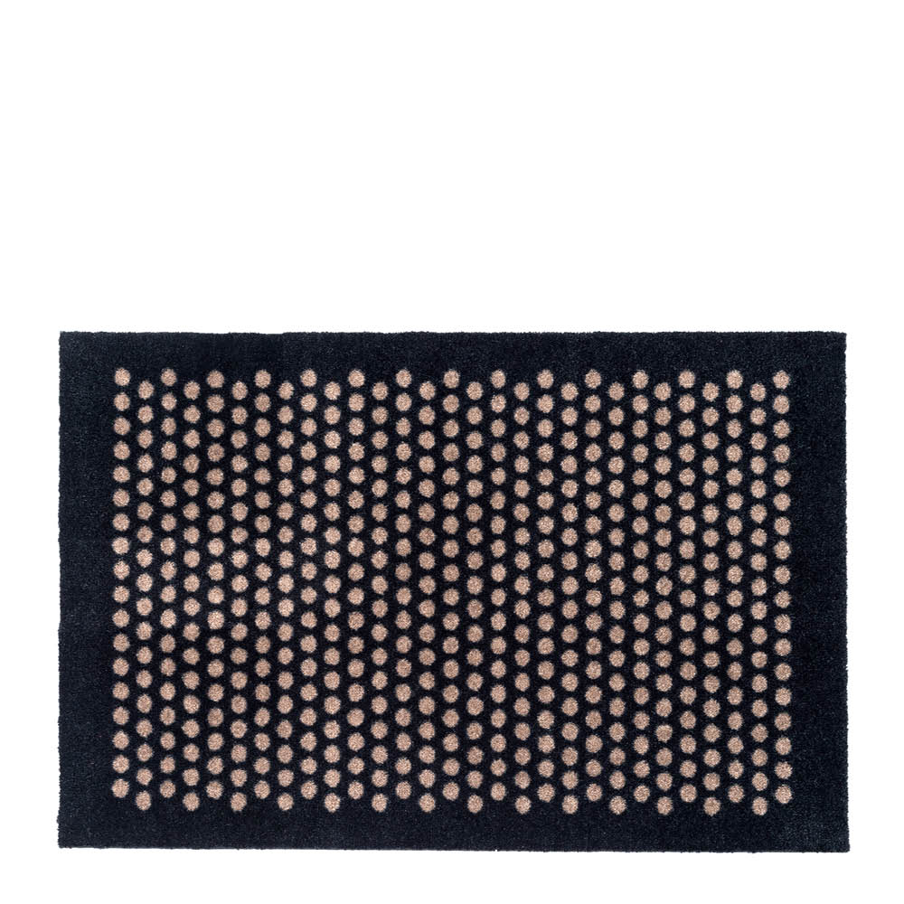 Tica Copenhagen - Dot Matto 90x60 cm Musta/Hiekka