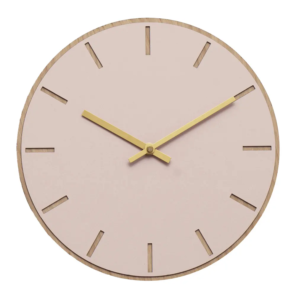 Powder Seinäkello 28 cm Vaaleanpunainen/Kulta