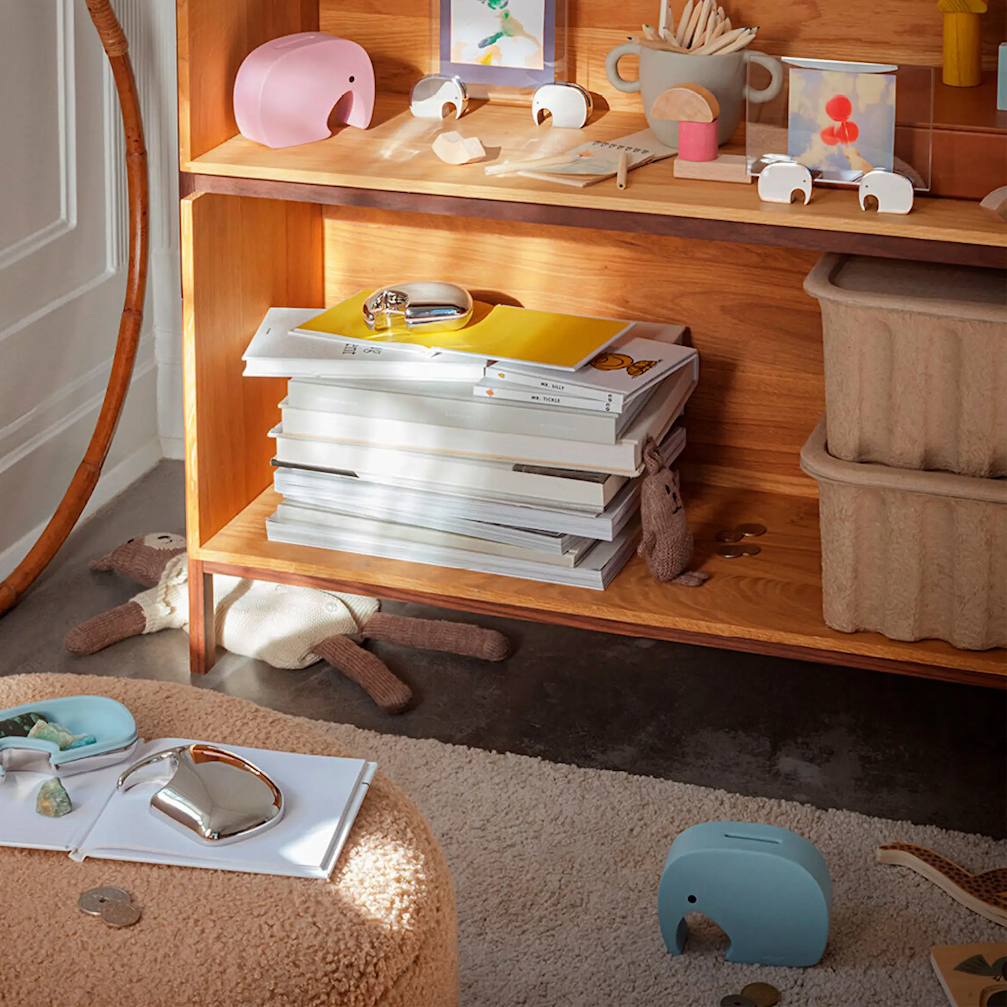 Georg Jensen Miniphant Sparbössa 9 cm Bluberry Sprinkle