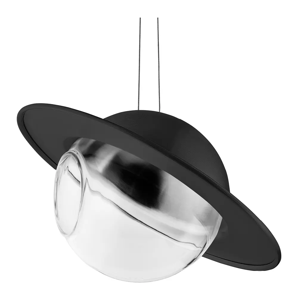 Saturn Linnunsyötin 15x24 cm Black