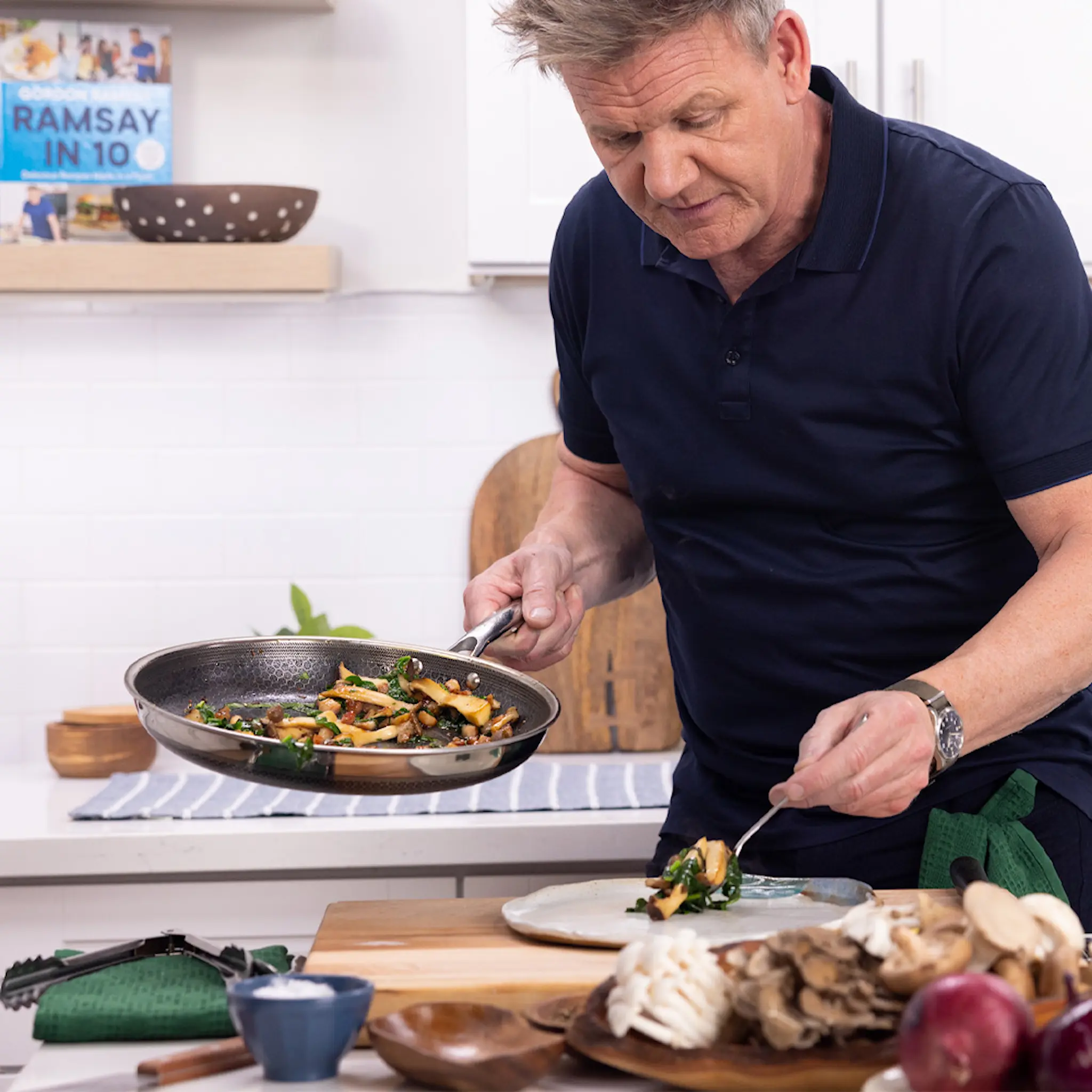 Hexclad Hybrid Stekpanna 20 cm Silver/Svart