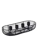 Christmas Chic oval adventsljusstake 29x13 cm svart