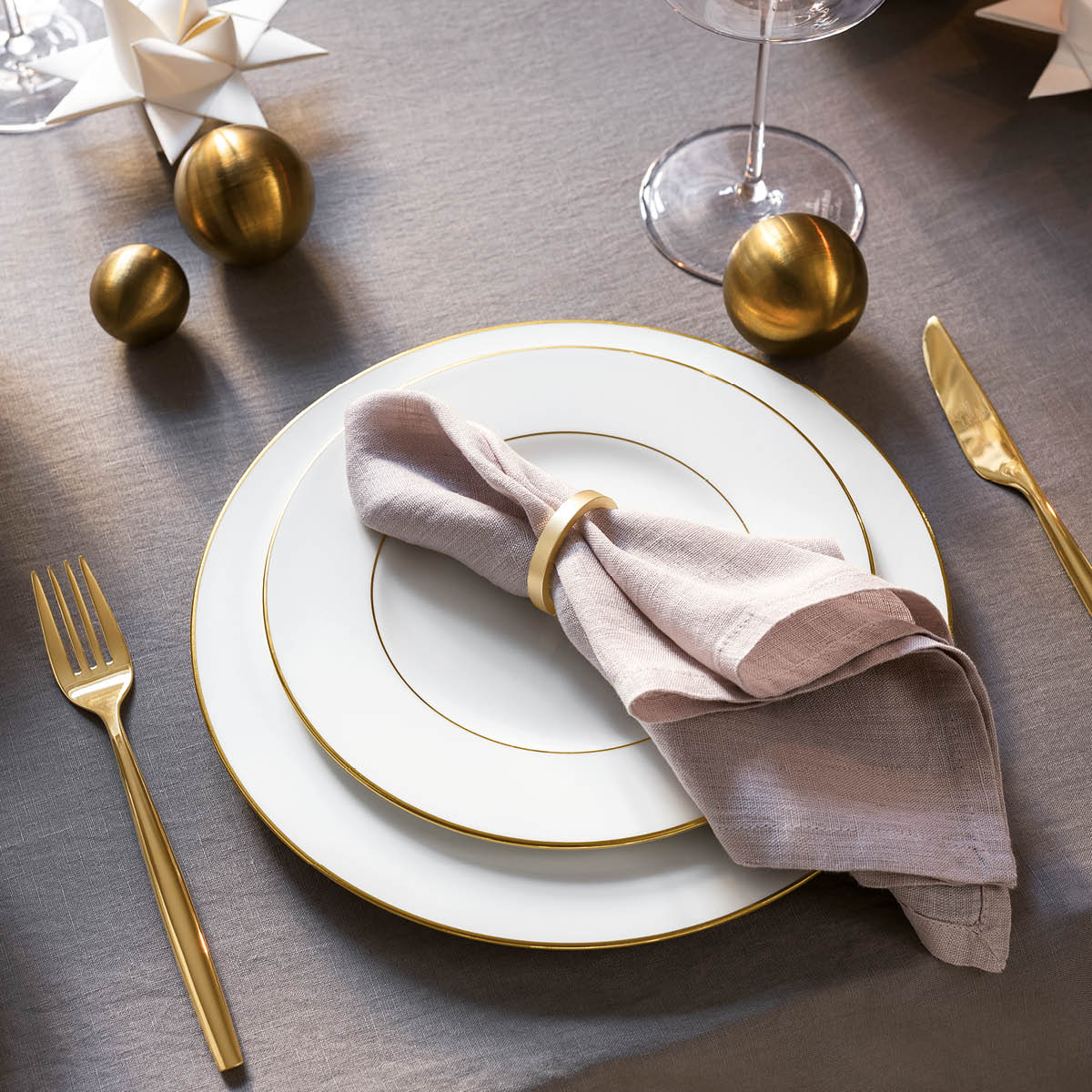 Villeroy & Boch Anmut Gold tallrik 22 cm vit/guld